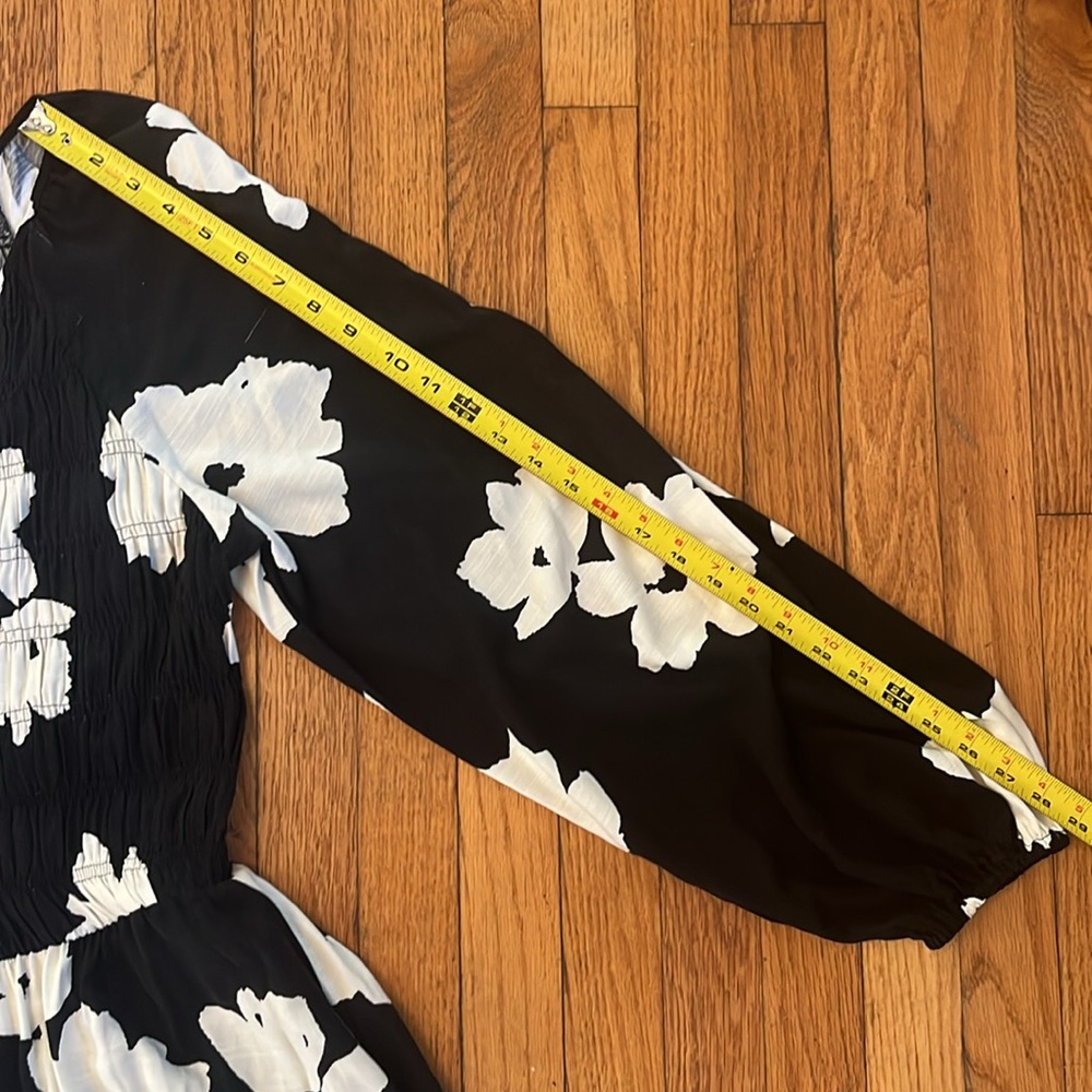 NWT black and white long sleeve dress Ava & Viv size 1x - Picture 9 of 10